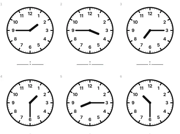 Ejemplo: Aprender la hora