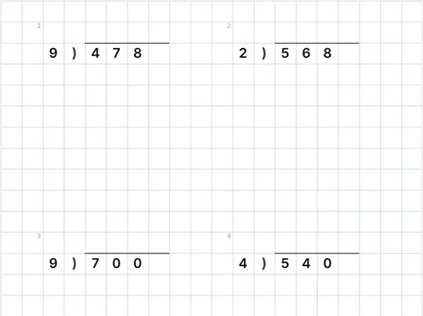 Example: Long division